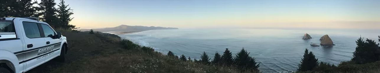 Sheriff Truck overlooking vista