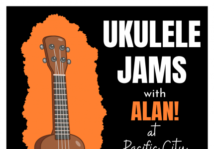 Ukelele Jams with Alan at PC Branch Library Flyer