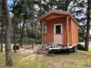 Mobile Mini Cabin at Barview Jetty County Campground