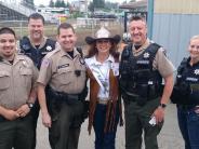 Officers with 2017 Queen Tillamook
