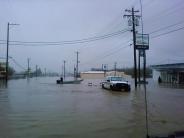 Sheriff's Truck in flooded area