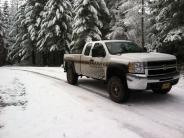 Sheriff's Truck on snow