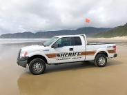 Sheriff's Truck on beach