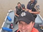 Officers on boat