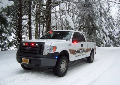 Sheriff Truck in snow